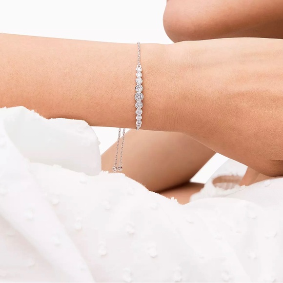 NWT Kate Spade slider bracelet in silver - Picture 4 of 4